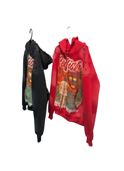 BLACK SELFISH HOODIE